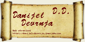 Danijel Devrnja vizit kartica